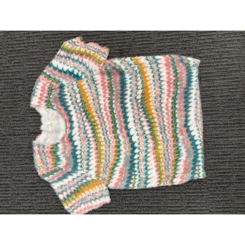New Anthropologie Faux Angora Short Sleeve Sweater XL